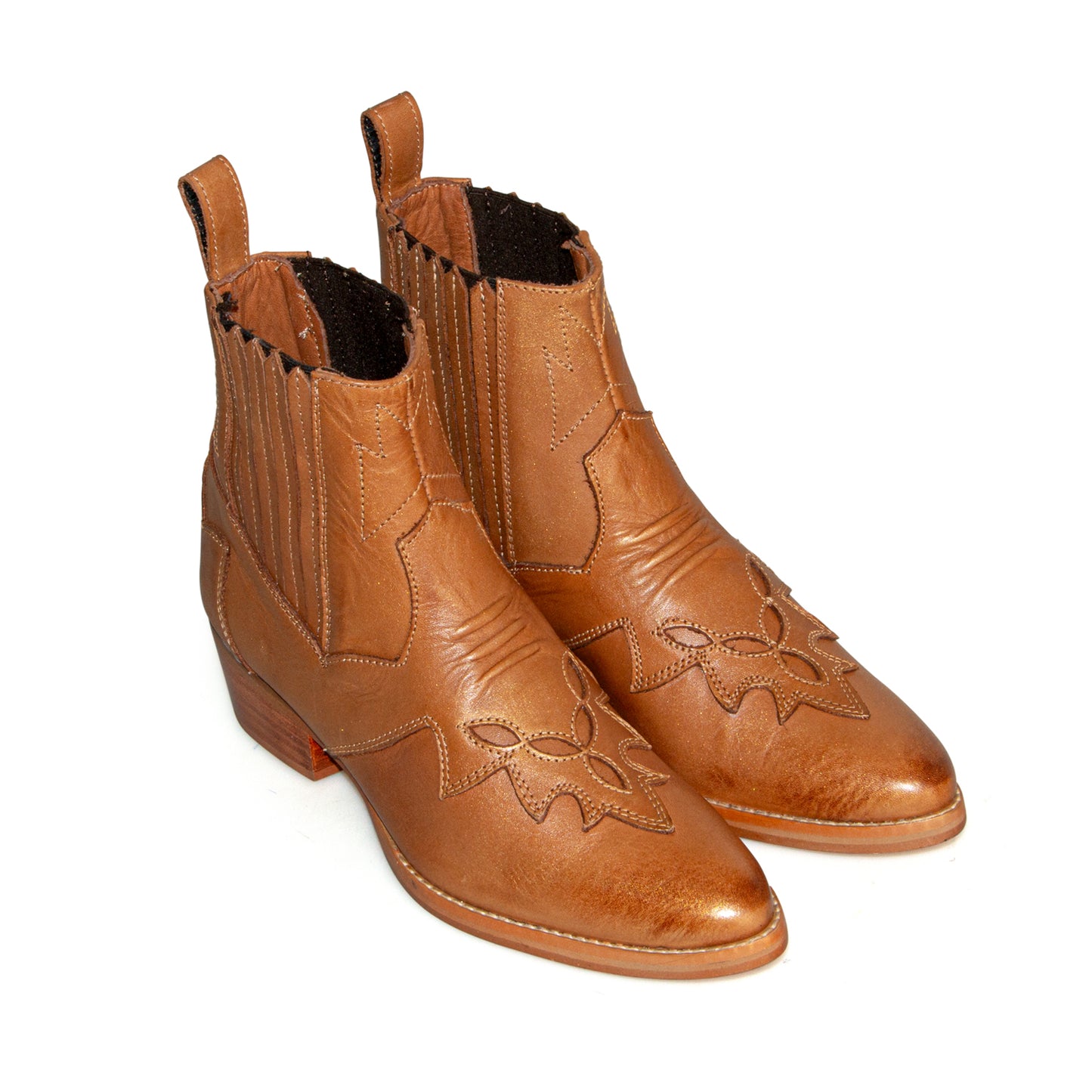 Botas Snake Miel Tornasol