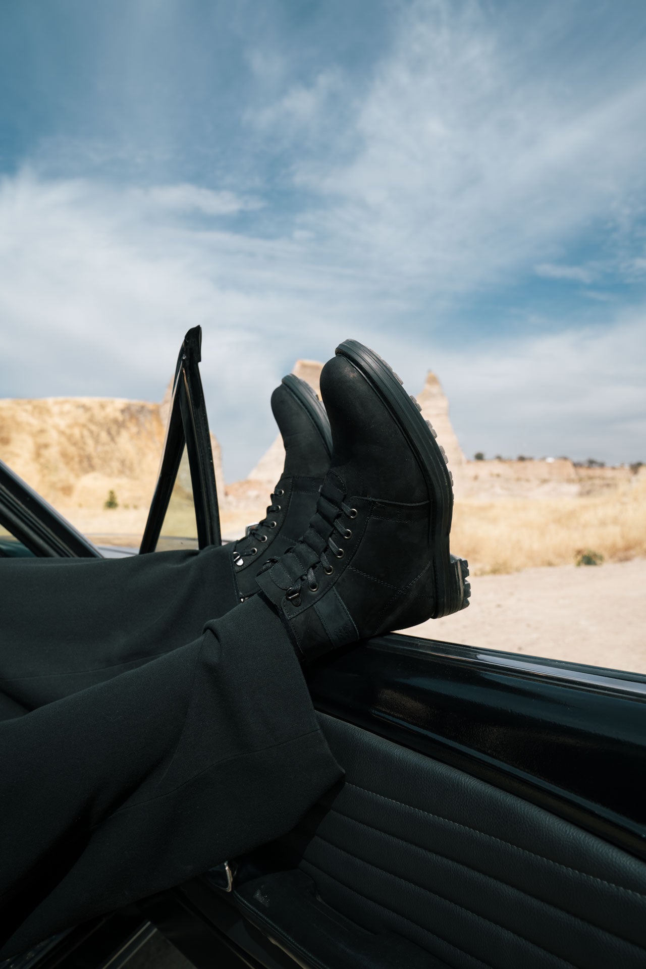 Bota Combat Rosselvelt Piel Negro