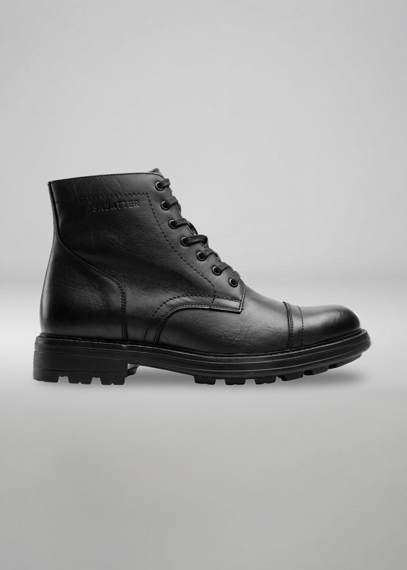 Bota Cap Toe Rosselvelt Piel Negro 6016