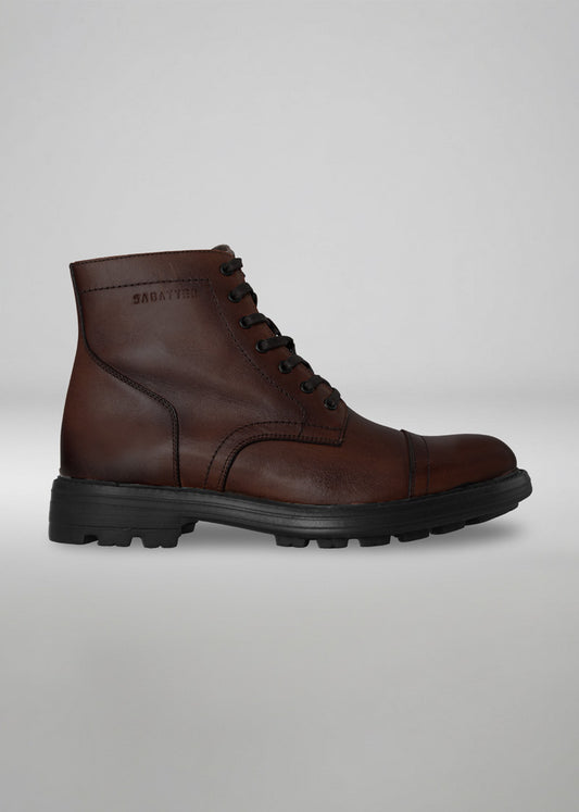 Bota Cap Toe Rosselvelt Piel Brandy 6016