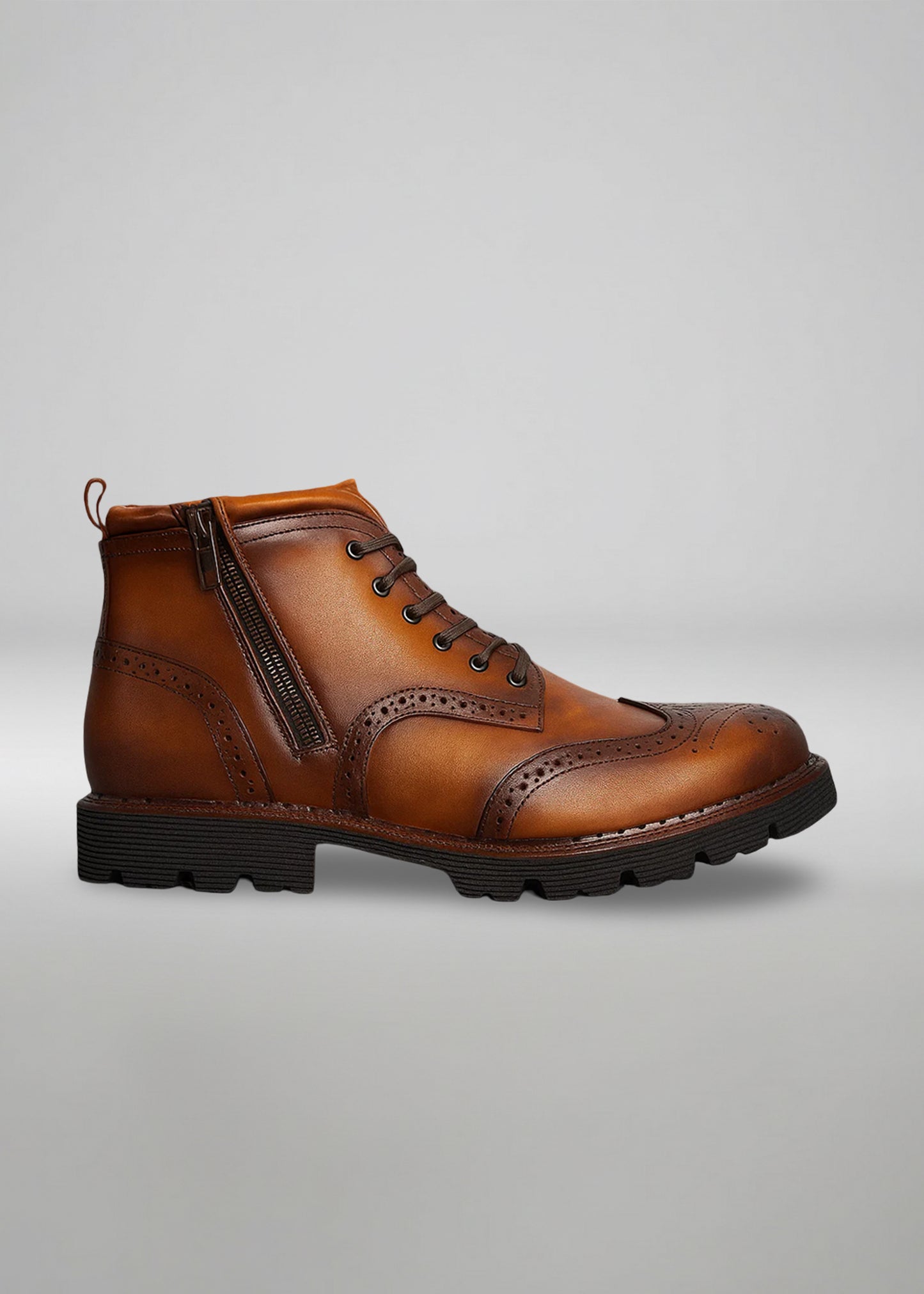 Botín Wingtip Jack Shelbie Piel Miel