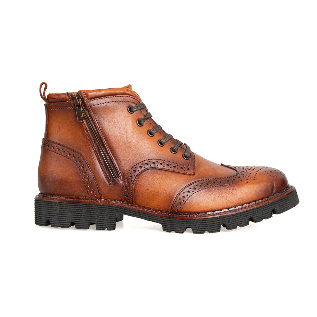 Botín Wingtip Jack Shelbie Piel Miel