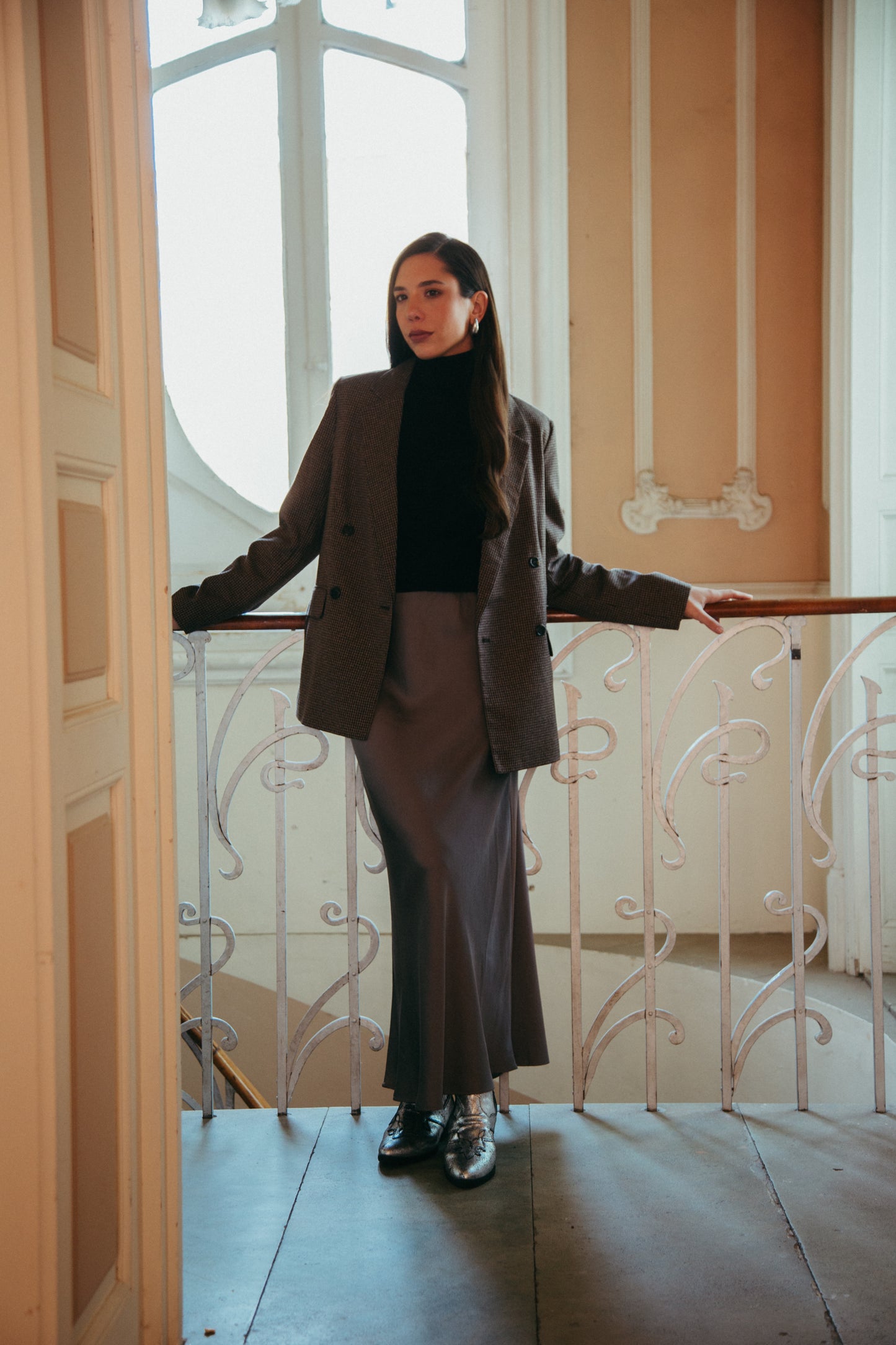 Bota Snake Craquelado Plata